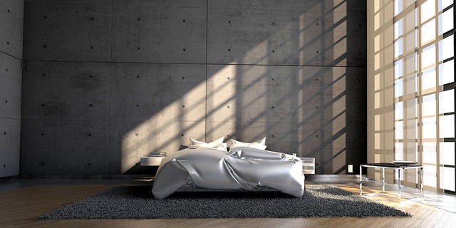 A minimalist living space with strong lines and natural light, embodying brutalist elegance.